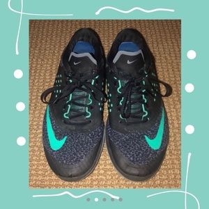 Black & Blue Nike Running Shoes
